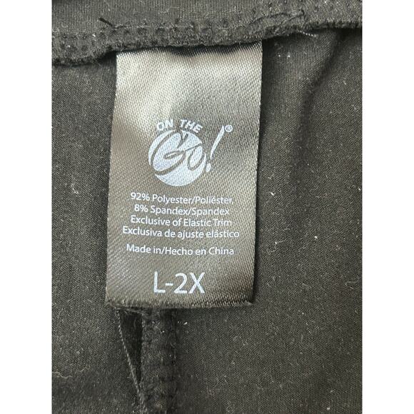 Women's Black Leggings L-2X GUC - Picture 3 of 3